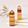 WAHOM 1-Piece Natural Yellow Fluorite Crystal, Healing Stone, Meditation, Reiki Obelisk, Home Decor, Polished Quartz Craft, Gift (Size: 50–60 mm) view 3