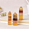 WAHOM 1-Piece Natural Yellow Fluorite Crystal, Healing Stone, Meditation, Reiki Obelisk, Home Decor, Polished Quartz Craft, Gift (Size: 50–60 mm) view 4
