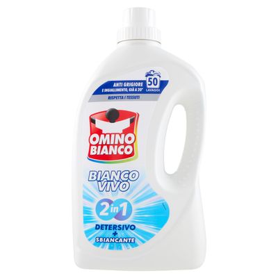 Omino Bianco Liquid Laundry Detergent, 50 Washes, Pink Water Lily Scent, 2,000 mL