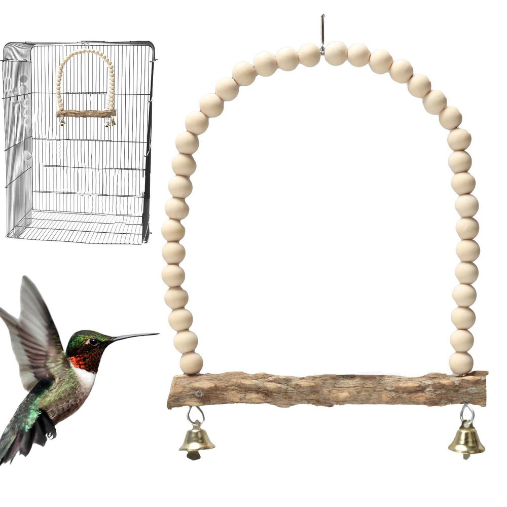 Bird Swing with Hanging Bell