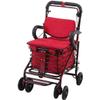 Rollator Walker, Lightweight Steel-Tube Frame, Foldable, Height-Adjustable, with Padded Seat, Basket and Locking Brakes, 120 kg Load Capacity view 1