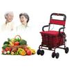 Rollator Walker, Lightweight Steel-Tube Frame, Foldable, Height-Adjustable, with Padded Seat, Basket and Locking Brakes, 120 kg Load Capacity view 3