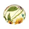 Women's Reversible Waterproof Shower Cap with Sunflower and Butterfly Pattern view 1
