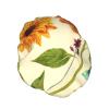 Women's Reversible Waterproof Shower Cap with Sunflower and Butterfly Pattern view 2