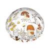 Reversible Waterproof Shower Cap with Mushroom and Butterfly Pattern view 1
