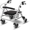 Rollator Walker with Seat, Storage Basket, and Wheels view 1