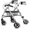 Rollator Walker with Seat, Storage Basket, and Wheels view 3