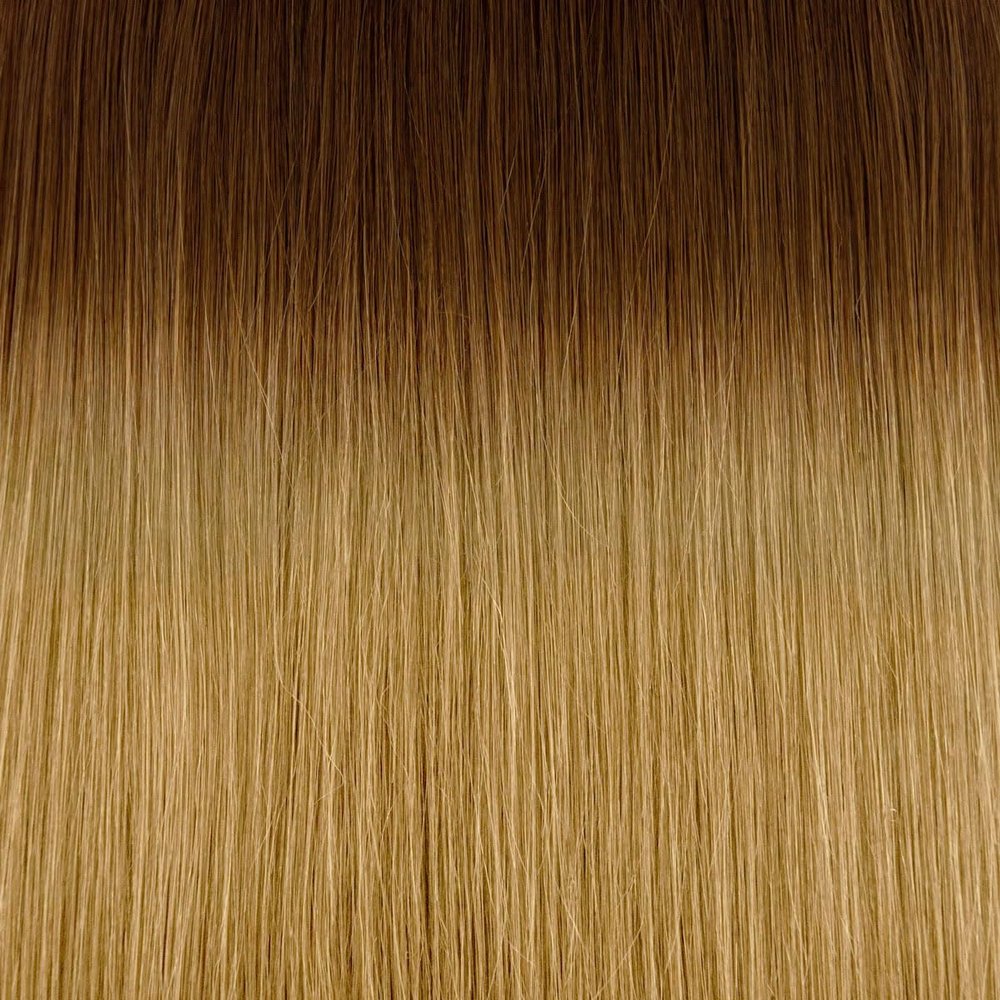 GLOBAL EXTEND Bonded Hair Extensions | 100% Human Hair | Double Drawn | Various Lengths | Reusable | Versatile Styling | Wide Color Selection (60 cm, 06/15 ombré)