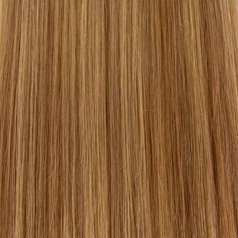 GLOBAL EXTEND Bonding Hair Extensions | 100% Human Hair | Double Drawn | Reusable | Versatile Styling | Wide Color Selection (35 cm, 10/16 Highlighted)