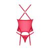 Obsessive Lacelove Corset, Red, M/L view 4
