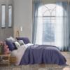 Four-Layer Two-Tone Muslin Blanket, Soft and Ultralight, Indigo/Beige, 130 x 150 cm view 3