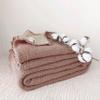 Four-Layer Two-Tone Muslin Blanket, Ultra-Soft and Lightweight, 160 x 220 cm, Copper Brown/Light Yellow view 1