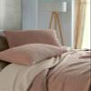 Four-Layer Two-Tone Muslin Blanket, Ultra-Soft and Lightweight, 160 x 220 cm, Copper Brown/Light Yellow view 2