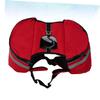 ABOOFAN 2-Piece Dog Backpack, Red, XS view 3