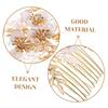 Decorative Zinc Alloy Hair Comb with Rhinestones, Golden Flowers view 4