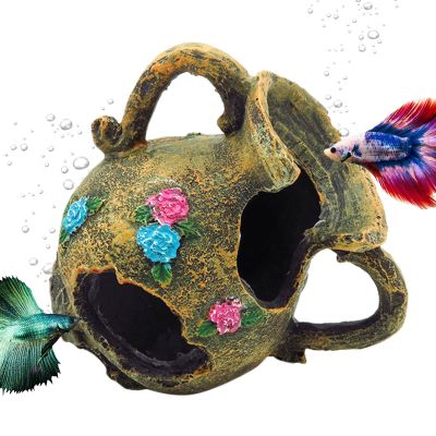 Jildouf Large Reptile Hide Cave, Resin Rock Resting Ornament for Aquariums, Geckos, Spiders, Frogs, Lizards, and Turtles