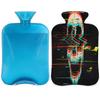 2 L Skull Hot Water Bottle with Soft Fleece Cover view 1