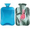 Flamingo Tropical Palm Hot Water Bottle with Fleece Cover, 2 L view 1