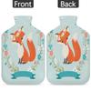Flower Fox Hot Water Bottle with Fleece Cover, 2 L view 4