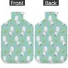 2 L Hot Water Bottle with Cute Cartoon Sheep and Soft Fleece Cover view 4