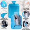 Cute Hot Water Bottle with Fleece Cover, 2 L, Dolphin Design view 3