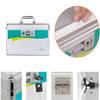 TUKA-i-AKUT 2-Pack 17 L Lockable Aluminum First Aid Cases with Handle and Shoulder Strap, Child-Resistant, 36 x 22 x 22 cm, TKD6400-L view 3