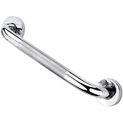 EKSED Non-Slip Knurled Straight Bathroom Grab Bar, Satin Stainless Steel