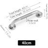 EKSED Non-Slip Knurled Straight Bathroom Grab Bar, Satin Stainless Steel view 2