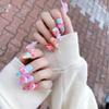 ENESEA Temperament-Improving Nail Stickers, [Handmade Nail] Wearable Nail Stickers for Students, Cartoon Star Kabi (10-Piece Pack) (Size: Large) view 1