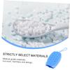 FOMIYES 2-Piece Automatic Silicone Bath Scrubber with Soap Holder, Portable Bath Brush for Home, Bathroom, and Hotel, Sky Blue, Soap Not Included view 2