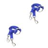 Mipcase 2-Piece Adjustable Nylon Double Dog Leash for Small Pets, Durable and Tangle-Free, Blue view 1