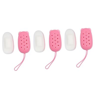 Beavorty 3-Piece Automatic Foaming Silicone Bath Brush Set