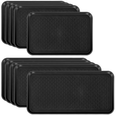 Yungyan 10-Piece Multi-Purpose Boot Trays, Waterproof Shoe Trays and Trunk Mats for Pets, Garage and Entryway