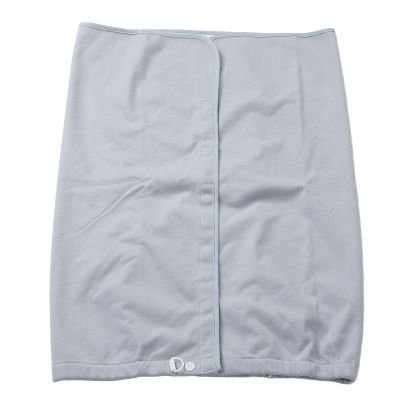 Portable Incontinence Mattress Skirt, Washable and Reusable, Blue-Gray (L)