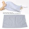 Portable Incontinence Mattress Skirt, Washable and Reusable, Blue-Gray (L) view 4