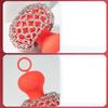 Fxndknjks Cast Iron Chain Scrubber, Red view 4