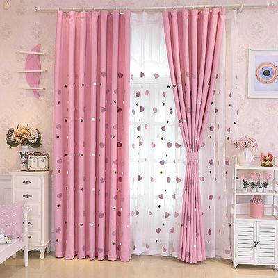 Generic Blackout Curtains for Bedroom, Elegant Embroidered Tulle Sheer Curtains, 250 × 270 cm (98 × 106 in), B (Tulle + Cloth)