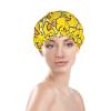 Cute Yellow Rubber Duck Double-Layer Waterproof Shower Cap view 3