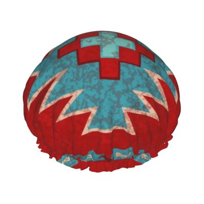 Stylish Reusable Shower Cap - Red Western Southwest Mesas