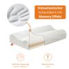 sleepling Orthopedic Neck Support Pillow 33 x 60 cm, Side Sleeper Pillow with Cover, Ergonomic Memory Foam Pillow, Height-Adjustable, Made in EU view 2