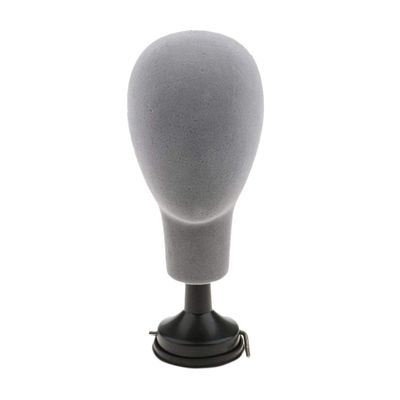 Zunedhys Flocked Foam Mannequin Head for Photography Props, Wigs, Glasses and Hat Display