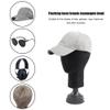 Zunedhys Flocked Foam Mannequin Head for Photography Props, Wigs, Glasses and Hat Display view 3