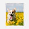 3D Corgi Sherpa Fleece Blanket, 130 x 150 cm, Soft and Warm view 3