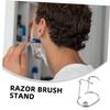 FRCOLOR 2-Piece Razor and Shaving Brush Stand Set view 2