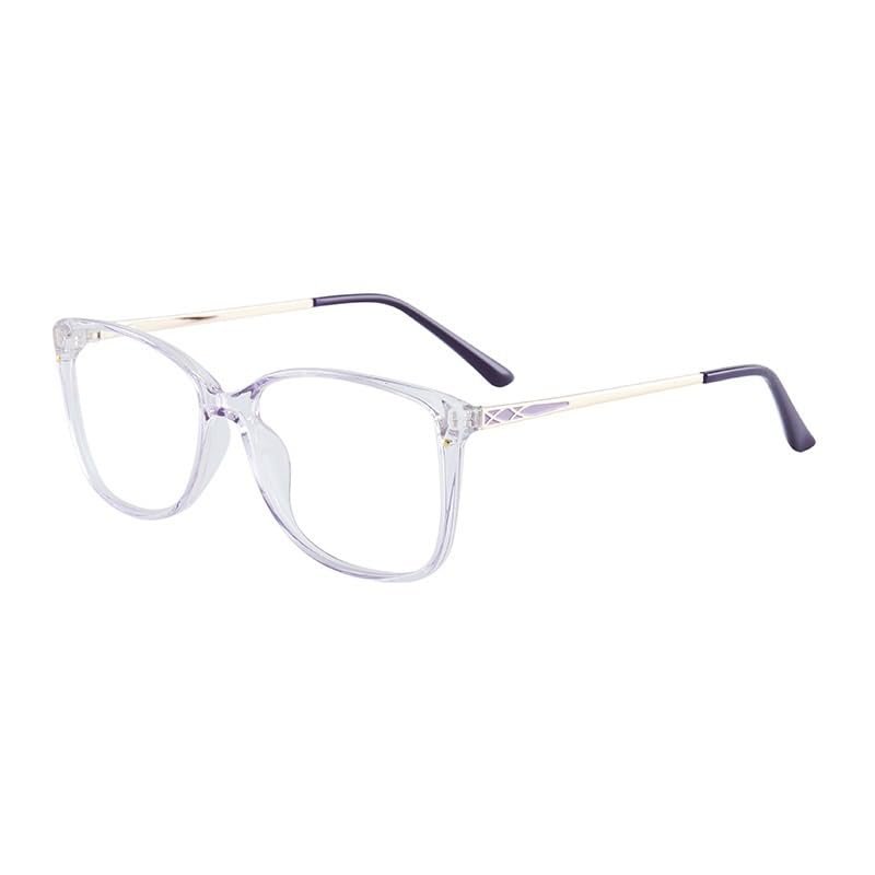 NOVESIXTDAT Fashion Computer Reading Glasses, Blue-Light Blocking, Purple, +1.50