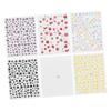 Self-Adhesive Nail Stickers with Small Floral Designs, 6 Paper Sheets view 1