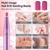 Nail Sanding Bands for Nail Drill, 100-Piece, 180 Grit, Pink view 4