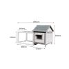Small Animal Cage, Rabbit Hutch, Cat and Bird Cage for Indoor and Outdoor Use view 2