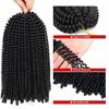 8-Inch Synthetic Spring Twist Crochet Braids Braiding Hair, 110 g Extensions for Women, T1B/27, 5 Pieces/Lot view 3