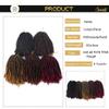 8-Inch Synthetic Spring Twist Crochet Braids Braiding Hair, 110 g Extensions for Women, T1B/27, 5 Pieces/Lot view 4